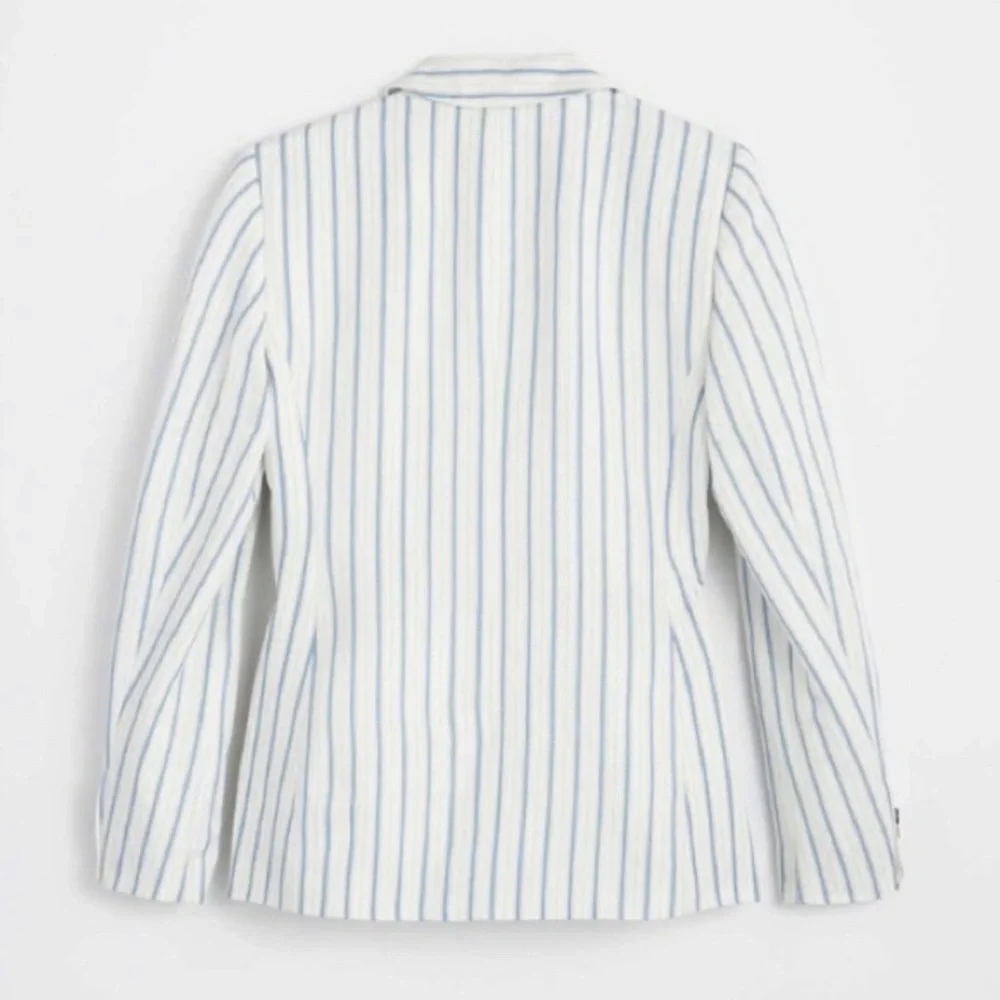 LOFT Striped Modern Blazer | 12 - Picture 3 of 11